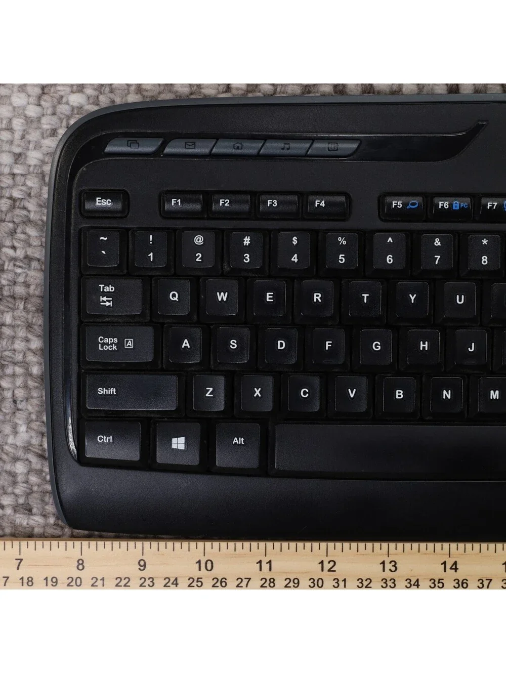 Logitech MK330 Wireless Keyboard | Black Media Keyboard | Tested NO DONGLE / USB